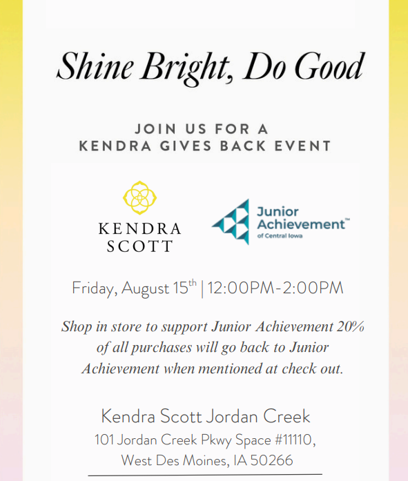 Kendra Scott Gives Back to Junior Achievement