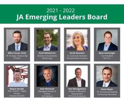 8 members of the 2021-2022 JA Emerging Leaders Board