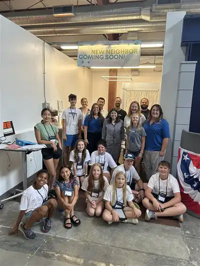 META announces the new JA BizTown storefront during JA BizTown in-a-day, summer program.
